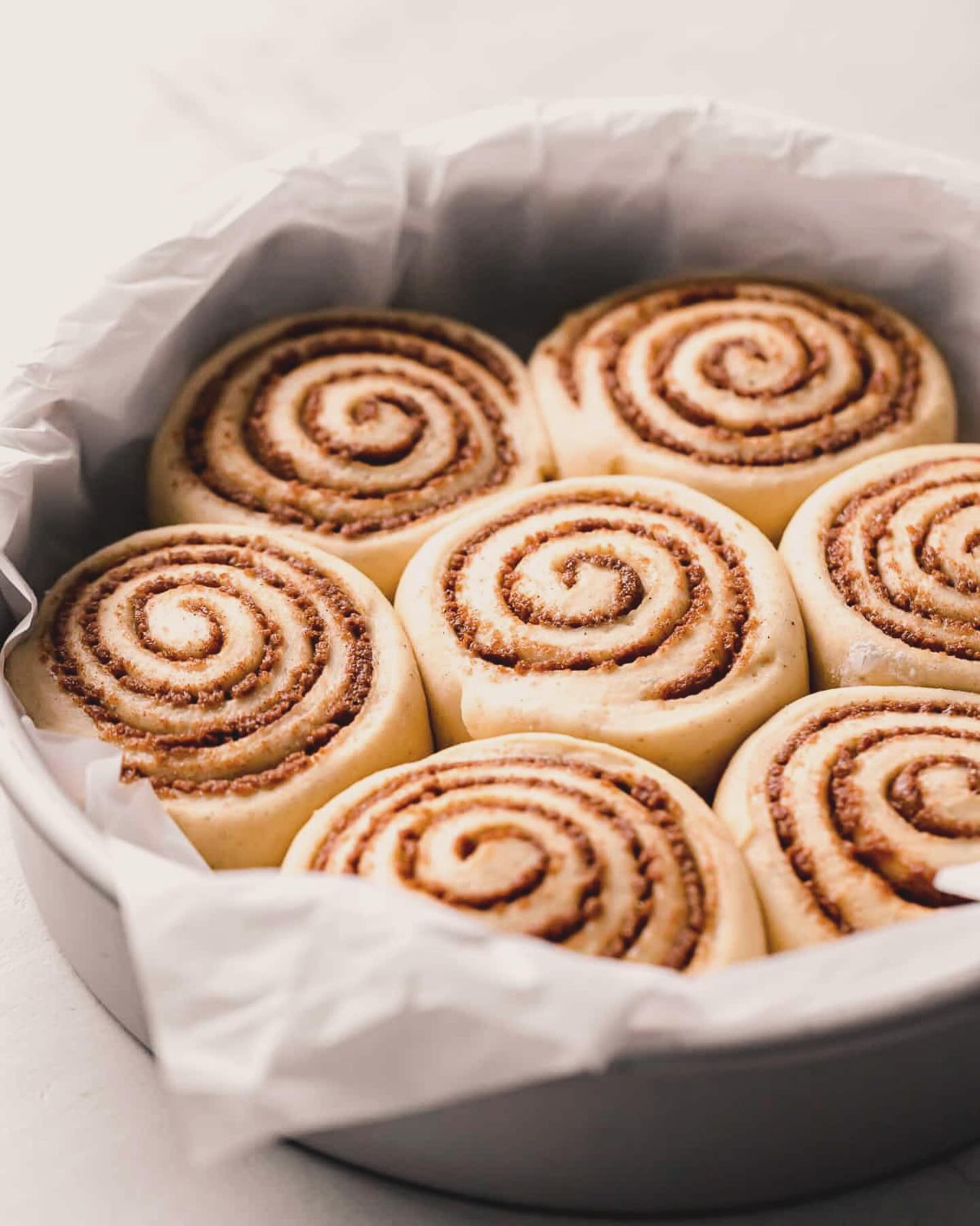 Fresh cinnamon rolls at Mokafe